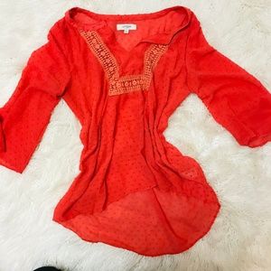 Coral Blouse **BUNDLE AND SAVE 30%**